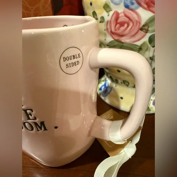 Rae Dunn Pink 'Let Love Bloom' Mug - Picture 2 of 7
